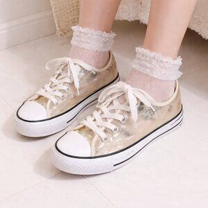 Converse‎ All-Star Chuck Taylor Womens Sz 7 Clear Transparent Sneaker Shoes